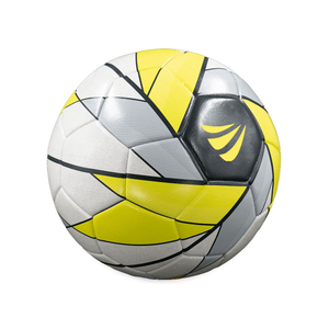 Balón de fútbol amarillo negro personalizado, cuero PU cosido a máquina, tamaño 5, duradero, respetuoso con el medio ambiente, pelota de entrenamiento para deportes al aire libre - Product Image 4