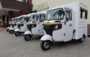 Bajaj Maxima Z 250cc Refrigerado por Agua 1000W 500kg Carrocería Cerrada 4 Pasajeros Vehículo Multiusos de Pasajeros Triciclo Auto Rickshaw - Product Image 2