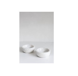 Bol en marbre de luxe de haute qualité 2 pièces bol de service en marbre de conception moderne pour les bols en marbre de conception chaude pour l'utilisation d'ustensiles de cuisine - Product Image 1