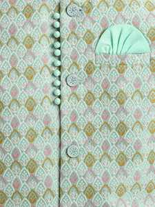 Sherwani en soie pour enfants, tenue traditionnelle pakistanaise et indienne pour mariage et fête - Product Image 4