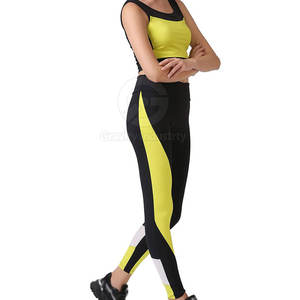 Conjunto Deportivo de Yoga para Mujer, Estilo Moderno, Logotipo Frontal Sólido, Alta Calidad, Transpirable, Ecológico, Hecho en Pakistán, Venta al por Mayor - Product Image 2