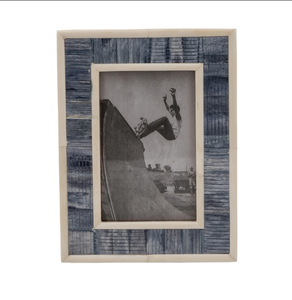Cadre photo en incrustation d'os personnalisé fait à la main-motif élégant pour une décoration intérieure unique par l'artisanat du croissant - Product Image 1