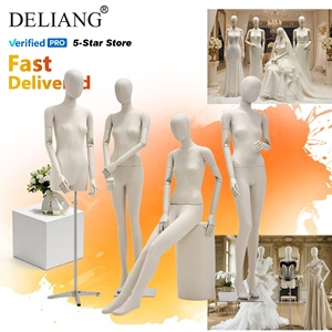 <span class=keywords><strong>Mannequin</strong></span> féminin de haute qualité avec tête, modèle réaliste en fibre de verre pour vitrine de magasin de mode - Product Image 1
