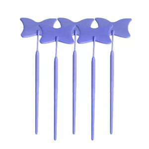 Miroir cosmétique en acier inoxydable de haute qualité, forme ovale, grande poignée, 3X éclairé, personnalisé pour les extensions de cils - Product Image 6