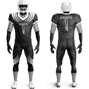Uniforme de fútbol americano de alta calidad hecho a medida 100% poliéster conjuntos transpirables para jóvenes adultos uniforme de fútbol americano - Product Image 4