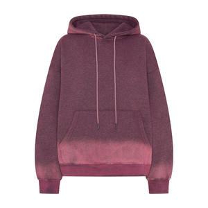 เสื้อฮู้ดผู้หญิงผ้าฟลีซผ้าคอตตอนผ้าฟลีซผ้าคอตตอนโอเวอร์ไซส์วอชสไตล์วินเทจปักลาย - Product Image 6