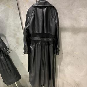 Abrigo impermeable de piel de oveja para hombre, cortavientos de longitud regular - Product Image 2