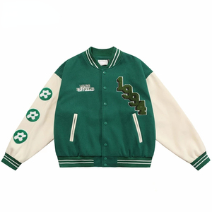 Chaqueta deportiva de algodón para hombre, apliques bordados, Letterman, bicicleta, caballo, diseño universitario, chaqueta para montar en motocicleta de talla grande - Product Image 5