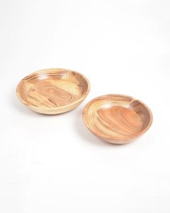 ชามสลัดไม้อะคาเซียขัดเงาเป็นมิตรต่อสิ่งแวดล้อมชามผสมผักผลไม้ขนาดเล็กสไตล์คลาสสิกออกแบบได้ตามต้องการ - Product Image 3