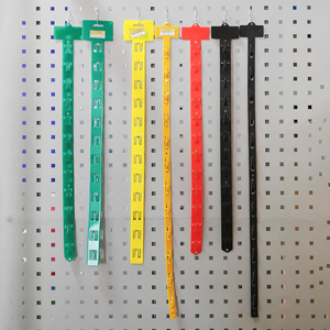Hot Selling Supermarket 12 Station Eco-friendly <b>Plastic</b> Hanging Merchandise Strips S <b>Hooks</b> Fashionable Vertical Installation - Product Image 4