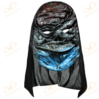 Ensemble de casque de personnage Demon Witch Style Faux Fur Hood pour Cosplay
