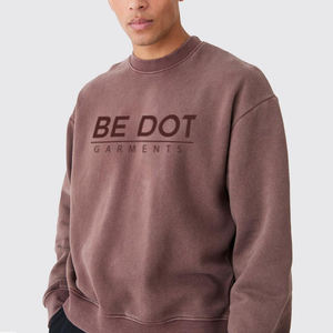 Derniers sweats à capuche surdimensionnés pour hommes grande taille délavés à l'acide avec service OEM pour l'hiver - Product Image 3