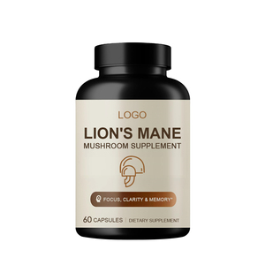 Extrait de champignon Crinière de lion biologique Hearns 500 mg, 60 capsules, 2 prises quotidiennes pour la santé cérébrale et le soutien immunitaire des adultes - Product Image 1
