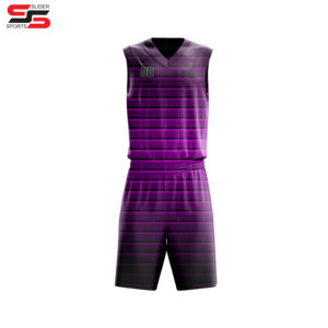 Ensemble d'uniformes d'équipe de basket-ball à sublimation sans manches, kit d'uniformes de basket-ball avec nom et numéro personnalisés - Product Image 5