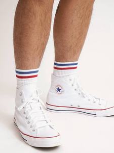 ODM Logo personnalisé Chaussettes à rayures classiques de haute qualité en tricot de coton côtelé antidérapant Design sportif respirant pour hommes femmes - Product Image 5