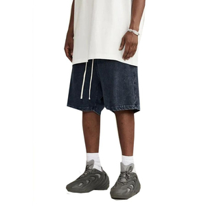 Fabricante de pantalones cortos lavados con ácido, pantalones cortos de rizo francés lavados de algodón de verano lavados personalizados, transpirables OEM - Product Image 6