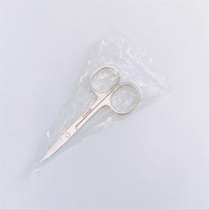 QNQ High Quality Professional Safety Stainless Steel Curved Tip Cuticle <b>Makeup</b> Scissors Nose Vibrissa Trimming Scissors - Product Image 5