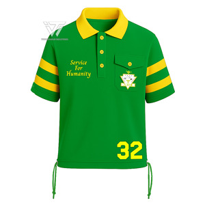 Camisa con cuello bordado de gran tamaño a rayas de algodón orgánico ropa de hermandad de mujeres griegas Chi Eta Phi personalizada - Product Image 1