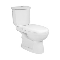 Ensemble WC monobloc en céramique blanche au design moderne, de haute qualité, à poser au sol, avec abattant en PP, pour salle de bain domestique