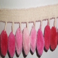 Couverture polyester boucles d'oreilles soie gland cordon en stock métal gland charme livre marque glands