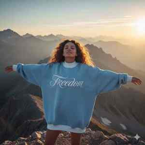 Fabricant personnalisé Logo en gros de haute qualité en coton éponge français mélangé Sweat-shirt surdimensionné à col montant pour femmes - Product Image 3