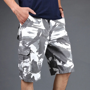 Hot Sale <b>Men's</b> Casual Cargo <b>Shorts</b> 100% Cotton Solid <b>Camouflage</b> Print Multiple Pockets <b>Men's</b> Casual <b>Shorts</b> on Sale - Product Image 2