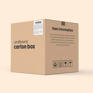 Boa qualidade papel ondulado pequenas caixas transporte logotipo embalagem caixa personalizada