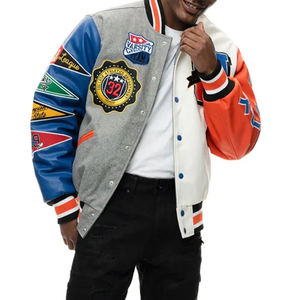 Chaqueta Universitaria de Cuero Personalizada para Hombre 2025, Chaqueta Universitaria Personalizada al por Mayor, Chaquetas Universitarias de Béisbol para Hombre - Product Image 5