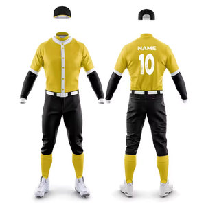 Maillot de baseball personnalisé en gros de haute qualité Oem 100% maillot de baseball imprimé par sublimation en polyester pour hommes - Product Image 1