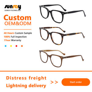 Lunettes de vue de luxe pour hommes en acétate, monture optique anti-lumière bleue, lunettes de protection contre la lumière bleue tendance, vente en gros OEM haut de gamme - Product Image 2