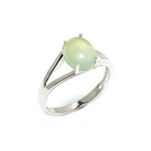 Anillos finos de Plata de Ley 925 sólida con piedras preciosas de Prehnita natural OEM ODM regalo de San Valentín joyería al por mayor - Product Image 2