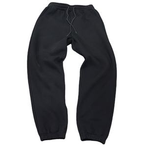 กางเกงวอร์มผ้าแคนวาสคุณภาพสูง น้ำหนักปานกลาง ทรงขากว้าง สไตล์ลำลอง สำหรับผู้ชายไซส์ใหญ่ ลุคสบายๆ แบบวินเทจ - Product Image 1