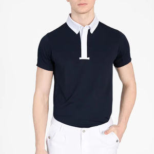 Haut de base layer à manches courtes pour homme, haute performance, respirant, séchage rapide, pour l'équitation, conception personnalisée OEM - Product Image 1