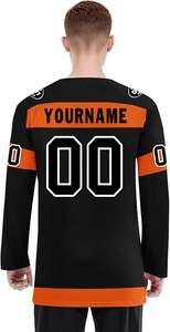 เสื้อฮ็อกกี้น้ำแข็งดีไซน์ตามสั่งสำหรับโรงเรียนสโมสรและทีมงานมืออาชีพผู้ผลิต OEM - Product Image 6