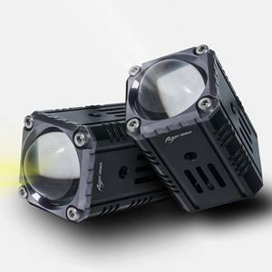 Sistema de Luces Antiniebla LED Mini de Alto Rendimiento MINI-FOGWY para Motocicletas, Luz Blanca/Amarilla de 12 W, Marca AJ LIGHT DESIGN, 12 Meses - Product Image 3