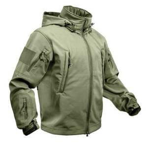 Cheap Wholesale High Street Style <b>Men</b> Unisex Softshell Hooded <b>Jacket</b> Stand Collar Eco-Friendly <b>Reversible</b> Waterproof Breathable - Product Image 5