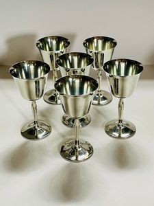 Gobelet en acier inoxydable personnalisé en gros, fait à la main, écologique, style moderne classique, verre à vin, capacité de 250 à 500 ml - Product Image 6