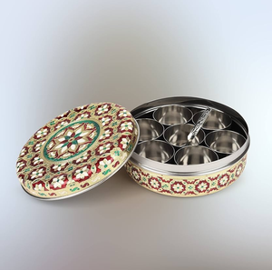 กล่องใส่เครื่องเทศสแตนเลสสตีลกล่องเครื่องเทศพิมพ์ลายเคลือบคุณภาพสูง - Product Image 6