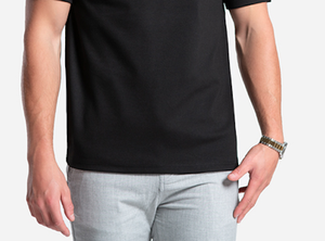 Camiseta de hombre 100% algodón logotipo personalizado diseño media cremallera calidad de lujo costilla cuello redondo - Product Image 4