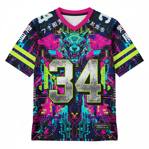 Mode surdimensionné sublimé maillot de Football personnalisé loup motif 3D séchage rapide hommes OEM uniformes de sport - Product Image 3