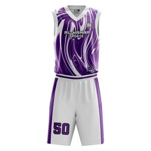 Conjunto de Ropa de Baloncesto de Diseño Personalizado de la Mejor Calidad, Ropa Deportiva sin Mangas, Diseño por Sublimación, Tallas Grandes, Certificado BSCI, Estampado - Product Image 3