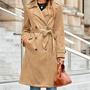 Manteau en daim pour femme, respirant, doux, confortable, coupe décontractée, streetwear, usage quotidien, manteau en duvet - Product Image 2