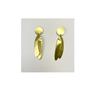 ลดกระหน่ำต่างหูแฟชั่นสตรีต่างหูทองเหลืองต่างหูเม็ดเดี่ยวเงินทองขนาดใหญ่ของขวัญเครื่องประดับสำหรับผู้หญิง - Product Image 3