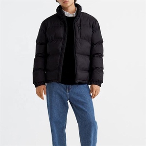 Veste matelassée chaude d'hiver pour hommes taille personnalisée couleur unie toile tissu vente en gros manteau d'extérieur veste rembourrée - Product Image 5