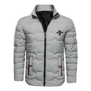 Chaqueta acolchada para hombre, venta de chaqueta de invierno con logotipo personalizado, cremallera estampada transpirable de poliéster 100% de ATLANTIC - Product Image 4
