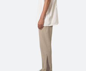 Pantalones de chándal casuales de hombre de alta calidad 2026, de algodón French Terry, con dobladillo abierto y patchwork, para invierno - Product Image 3