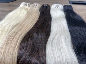 Extensions de cheveux vierges Remy vietnamiens 100% naturels, double trame, lisses, couleur naturelle, grande qualité, en stock, prix de gros - Product Image 5