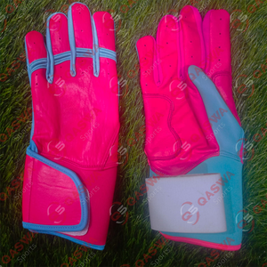 Nouvel arrivage de cuir de vachette de qualité supérieure, couleur rose et sarcelle, nouveau design de gants de baseball pour jeunes et adultes - Product Image 5