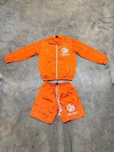 Chándal OEM con estampado personalizado para hombre, chándal de nailon con cremallera, chaqueta cortavientos, Conjunto de jogging transpirable, pantalones incluidos, sublimación - Product Image 4