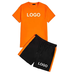 Séchage rapide homme nouvelle couleur unie décontracté sport Street Wear short de survêtement court ensemble longueur Shorts et chemise ensemble Type de taille - Product Image 4